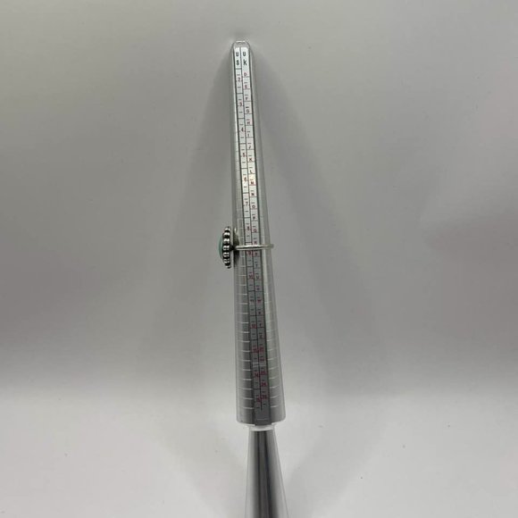 James Avery Retired Design Large Oval Turquoise Santorini Silver Ring - Picture 11 of 16